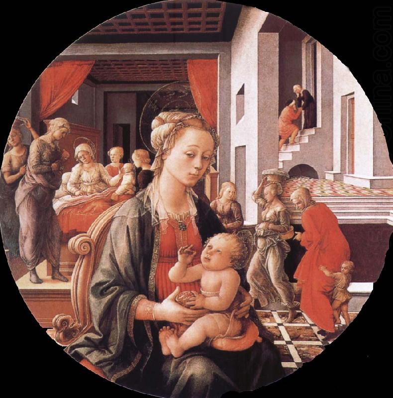 Filippino Lippi Virgin with the Child and Scenes from the Life of St Anne china oil painting image